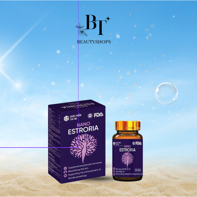 Collagen Nano Estroria trẻ hoá da trắng da chống lão hoá giảm nếp nhăn mờ nám tàn nhang cam kết an toàn hiệu quả