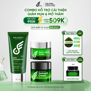 COMBO 3 Sản Phẩm Hỗ Trợ Giảm Thâm Mụn, Bảo Vệ Da, Ngừa Mụn & Dầu Nhờn (SRM, kem chấm mụn 10g, kem chấm thâm 10g)