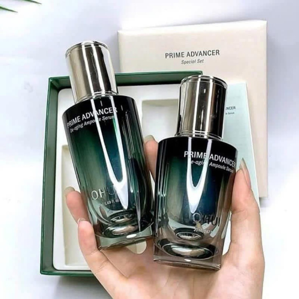 serum ohui xanh, serum ohui prime căng bóng dưỡng ẩm da chống lão hóa