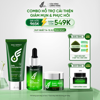 COMBO 3 Sản Phẩm Skincare Làm Sạch Da, Ngừa Mụn và Dưỡng Phục Hồi Da (SRM, Serum HA, Chấm mụn)