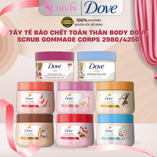  Tẩy Tế Bào Chết Toàn Thân Body Dove Scrub Gommage Corps Maca Cherry Đào Hoa Hồng Bản Mỹ 298g 425g 