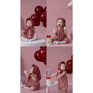 Jumsuit caro đỏ - Hàng thiết kế - Pe.titi