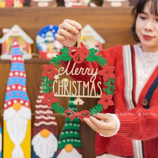 Bảng Gỗ Trang Trí Noel Giáng Sinh