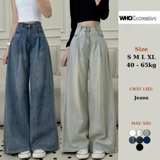  Quần Jean Ống Rộng Retro Nhiều Màu Quần Bò Ống Suông Unisex Đi Học Đi Làm Back to School Style - Whose Studio 