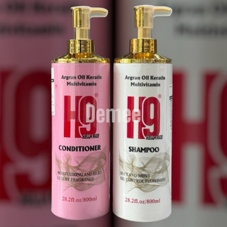 Cặp Gội - Xả H9 Collagen Phục Hồi Tóc Hỗ Trợ Mọc Tóc 800ML
