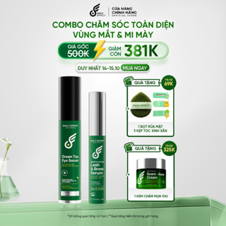 BỘ ĐÔI VÀNG CHĂM SÓC TOÀN DIỆN VÙNG MẮT - Serum Giảm Quầng Thâm Mắt + Serum Làm Dày & Dài Mi Mày