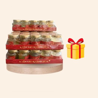  A157_  KÈM QUÀ  1 Xách Yến Sào Khánh Hòa 10 Lọ X 70ML Gồm 9 Vị Khác Nhau Yến 70% 