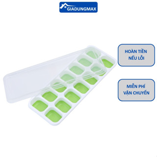  Khay Đá Silicon 14 Viên Đáy Mềm Siêu Dễ Lấy Khay Làm Đá Có Nắp Đậy Cao Cấp Chống Mùi Tủ 