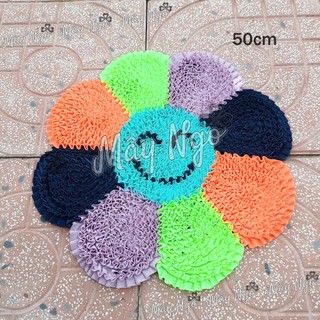 Thảm lau chân bông hoa mặt cười 8 cánh