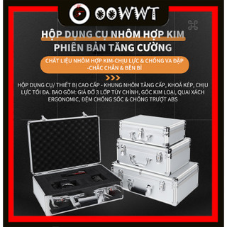 Hộp Máy Ảnh Chuyên Nghiệp - Kèm Ngăn Đựng Dụng Cụ Sửa Chữa, Chất Liệu Nhôm Hợp Kim Nhẹ