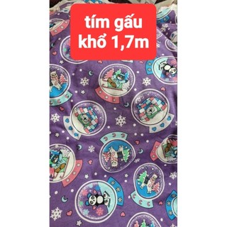 Vải thun coton 100& họa tiết (khúc lẻ )