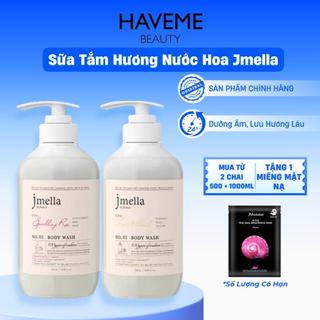  Sữa Tắm Dưỡng Ẩm Hương Nước Hoa Jmella In France Body Wash Sữa Tắm Dưỡng Ẩm Da Mềm Mại Lưu Hương Lâu - 500ML 1000ML 