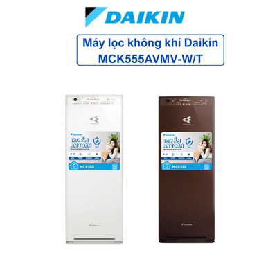 Máy lọc không khí kết hợp tạo ẩm Daikin MCK555AVMV-W trắng/ MCK555AVMV-T nâu - Bảo hành tại nhà 12 tháng.