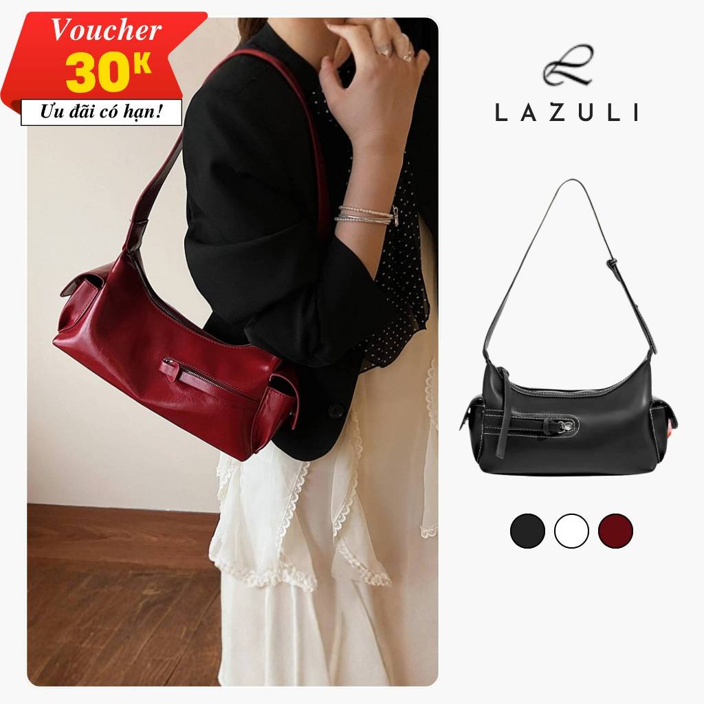 LAZULI Fionna Bag Túi đeo vai Boston hai mặt nhiều ngăn thời trang cổ điển