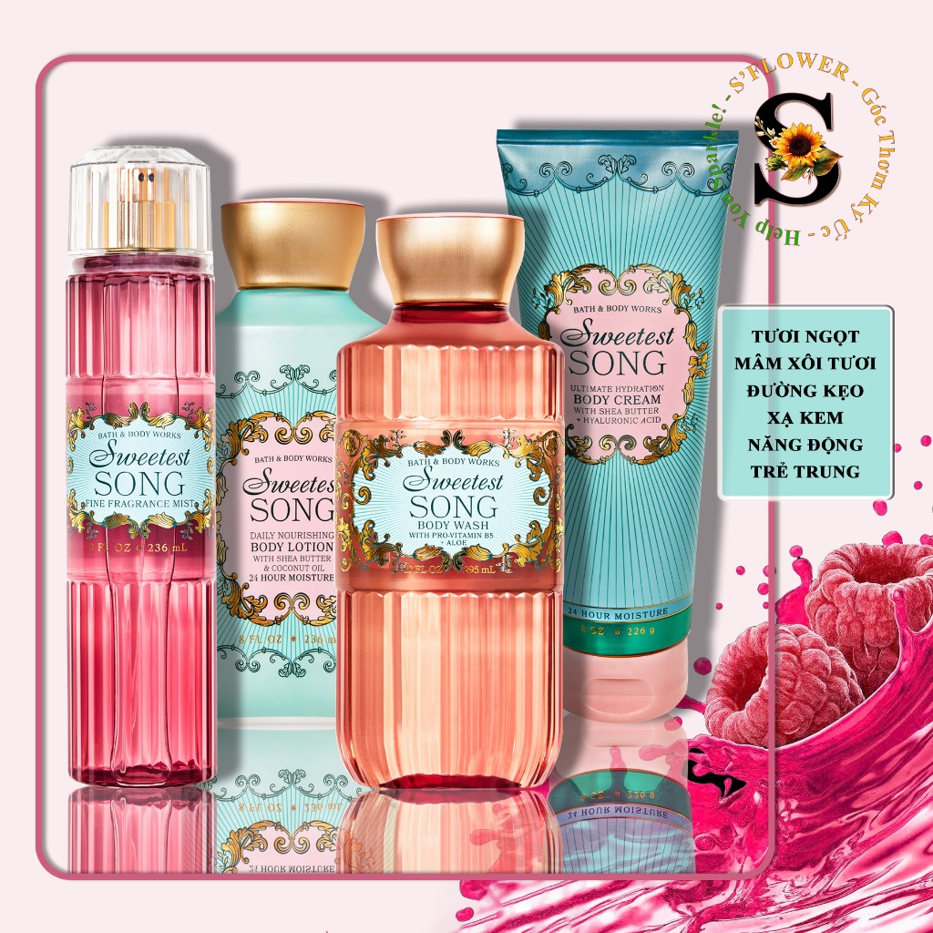 SWEETEST SONG | Sữa Dưỡng Thể Lưu Hương Toàn Thân Bath & Body Work Body Lotion | BigBuy360 - bigbuy360.vn