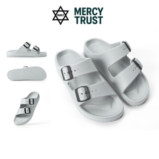  Dép 2 quai ngang MERCY-TRUST TRAP chất liệu EVA có khoá cài Êm Nhẹ chống trơn trượt Tặng Vớ theo số lượng dép 