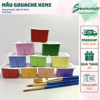  Màu Gouache Himi Miya Viên Lẻ Dạng Thạch Jelly 30ml Full Màu Che Phủ Cao Cho Vẽ Tĩnh Vật Phong Cảnh – Họa cụ Summer 