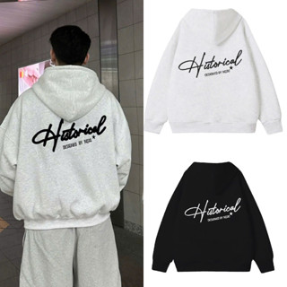 Áo Khoác Hoodie Zip NQ30 HISTORYCAL dày dặn 2 lớp  nam nữ chất nỉ  mũ to rộng IN Chữ HISTORY