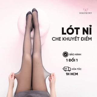 Quần Tất 3D Che Khuyết Điểm 2 Lớp Mùa Đông DOLLY SECRET T40 Siêu Dai Quần Tất 2 Lớp Giữ Ấm  Thon Gọn Thật Chân
