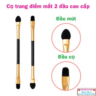 Cọ trang điểm mắt hai đầu đa năng dùng để đánh phấn mắt, môi, tạo khối tiện dụng, chất lượng cao