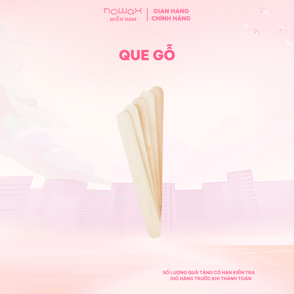 Que gỗ (wax lông, đè lưỡi, làm kem)