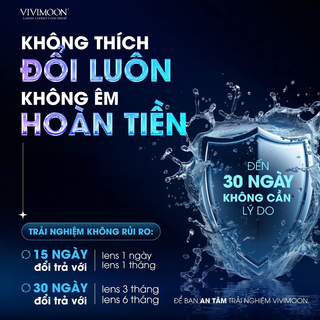 01 Chiếc Lens cận 1 ngày màu nâu tự nhiên VIVIMOON khóa ẩm Latte Brown (Giá 1 bên mắt, x2 để đặt 1 đôi) | BigBuy360 - bigbuy360.vn