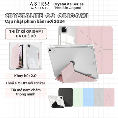[CrystaLite 03] Bao da iPad CrystaLite Origami AstroMazing - Case cho iPad Pro Air 4 5 6 Pro 11
