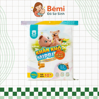 Combo Khăn khô Mipbi 900g chính hãng – Khăn khô đa năng cho mẹ và bé, tiện dụng hàng ngày - Bémi Đồ Sơ Sinh