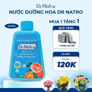  Nước cắm hoa tươi lâu không thối nước kích nở hoa chai 300ml Dr Natro cắm được 60 bình tiết kiệm 