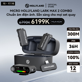 Bộ Micro không dây Hollyland LARK MAX 2 Combo (Camera RX, USB-C RX) Space Gray