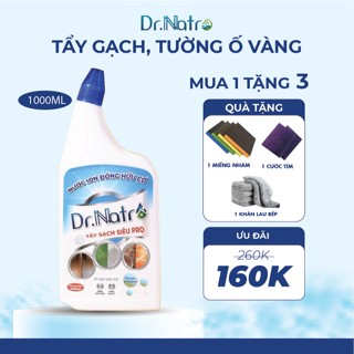 Dr Natro Nước ion đông hữu cơ tẩy nhà vệ sinh ố vàng gạch men tường nhà rong rêu giadungdrnatro