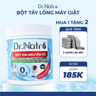 Bột tẩy lồng máy giặt Dr Natro,hỗ trợ làm sạch quần áo, nấm mốc thâm kim an toàn lành tính