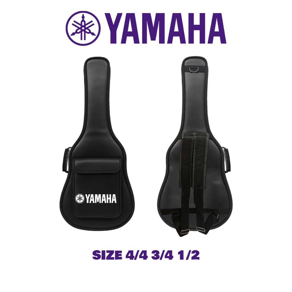 Túi đựng/Bao Đàn Guitar Yamaha Logo Made In Viet Nam Đủ Các Size 4/4 3/4 1/2 Simili Da 3 Lớp