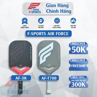 (Chính hãng) Vợt Pickleball F-Sports Air Force – Raw T700 / 3K Carbon Ép Nhiệt – Nhám Tự Nhiên, Đánh Êm, Tạo Xoáy Tốt