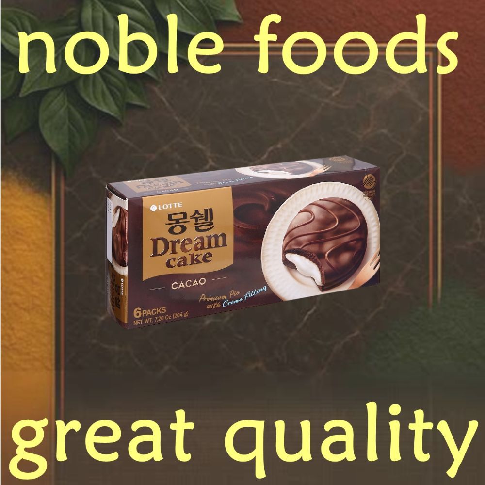 Bánh Chocopie Dream Cake Lotte Vị Cacao, Dream Cacao Cake Lotte 204g