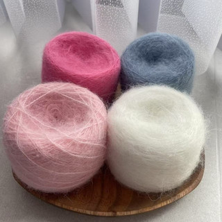 Len Mohair sợi nhỏ Cuộn chiết 100gr