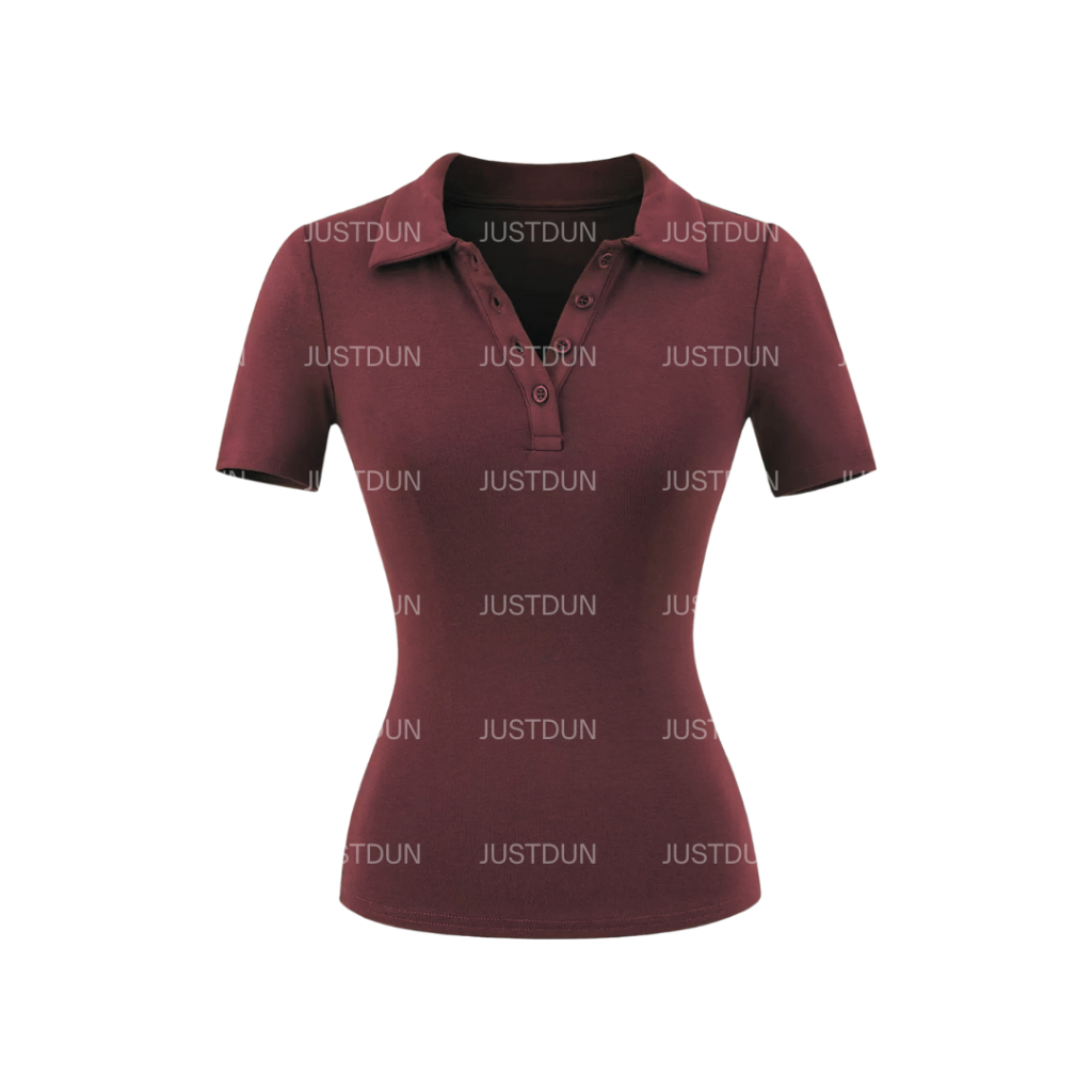 Áo Thun Nữ Cộc Tay Cổ Đức Khuy Cúc Ôm Body , Polo Cộc tay Cotton Mịn Thoáng Mát Top Women KENCO A2149 | BigBuy360 - bigbuy360.vn