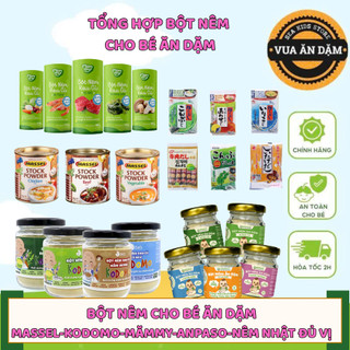 (Tổng Hợp Gia Vị cho bé ăn dặm) Bột Nêm Rau Củ cho bé-Kodomo-Anpaso-Mămmy / Hạt nêm Massel đủ vị của Úc cho bé
