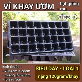   DÀY 120gram khay  COMBO 50 khay ươm hạt giống loại 32 - 50 - 72 lỗ - 105 lỗ -> 200 lỗ. kích thước lỗ cụ thể ở hình ảnh  