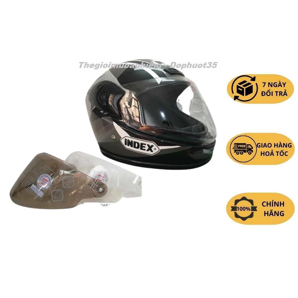 Kính Mũ Bảo Hiểm Index 411-3  Thái Lan