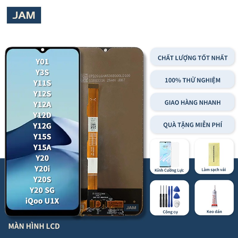 Dành Cho Vivo Y01 Y3S Y11S Y12S Y12A Y12D Y12G Y15S Y15A Y20 Y20i Y20S Y20 SG iQoo U1X Màn hình LCD để thay thế
