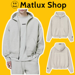   BEST QUALITY  Áo hoodie zip Fear Of God Essentials Jacket SP25 chất liệu nỉ bông cao cấp Áo khoác 