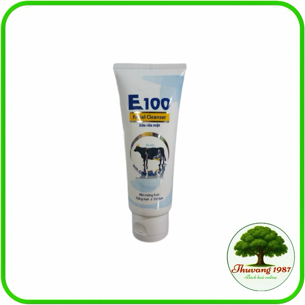 Sữa rửa mặt bò E100 dưỡng da mềm mịn tự nhiên 80ml