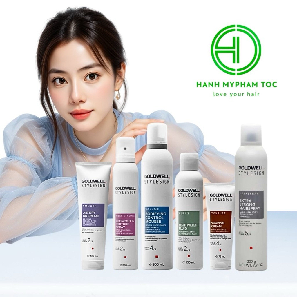 TẠO KIỂU GOLDWELL: ROUGHMAN, KEM XOĂN, BỌT, GÔM XỊT, dầu dưỡng elixir