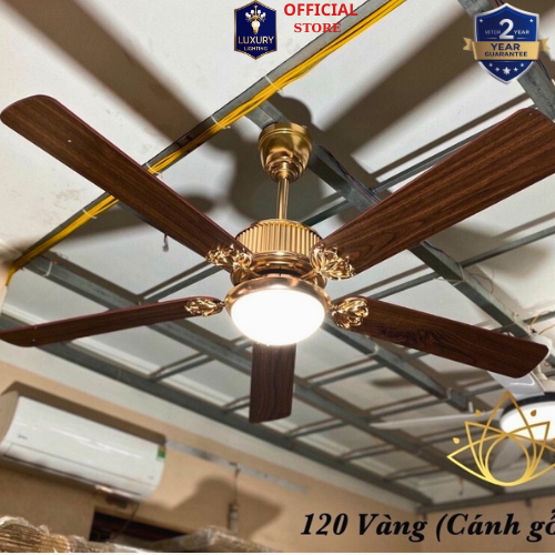 Quạt Trần Đèn Q120 LED 3 Chế Độ Sải Cánh 1m44 Động Cơ Lõi Đồng Công Xuất 55W Trang Trí Phòng Ngủ,Phòng Khách_ĐÈN ITALY