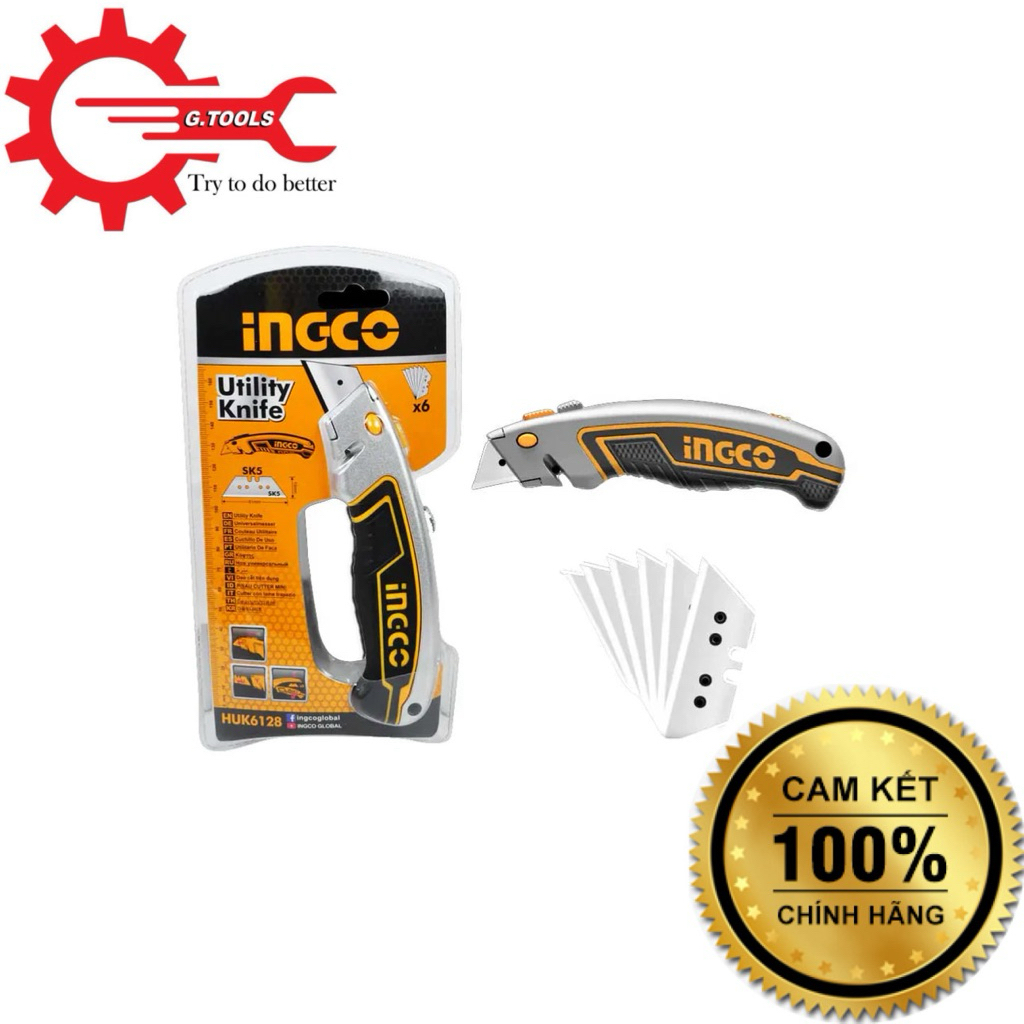 Dụng cụ rọc giấy cao cấp INGCO HUK6128
