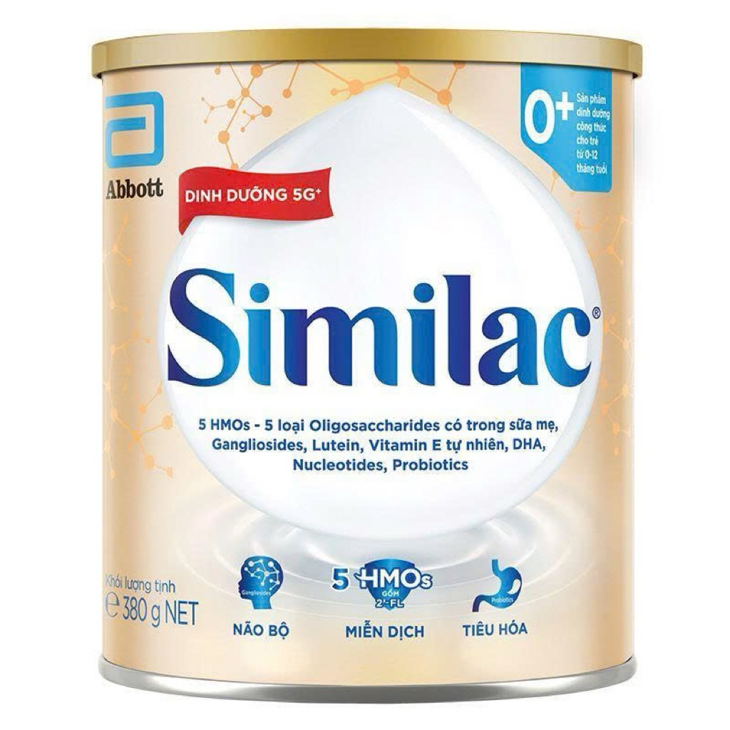 Sữa similac 5g 0+ lon 380g
