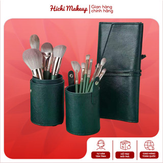 Bộ Cọ Trang Điểm 14 Cây Màu Xanh Cao Cấp – Lông Siêu Mềm, Đầy Đủ Cho Makeup Chuyên Nghiệp