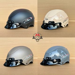 Mũ bảo hiểm GRS A102 nửa đầu chính hãng GRS có lưỡi trai cho nam và nữ form gọn nhẹ đội ôm đầu.