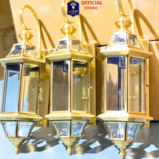 Đèn Trang Trí Cột Ban Công Ngoài Trời, Đèn Chùa Đồng Đèn Tường Đồng Kính Trang Trí Nội Ngoại Thất_ĐÈN ITALY